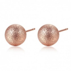 AretesRose gold metal ball - stud earrings