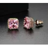 Small geometric crystal earrings