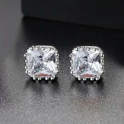Small geometric crystal earringsEarrings