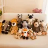 Animal shaped plush toys - elephant / tiger / fox / raccoon / monkey