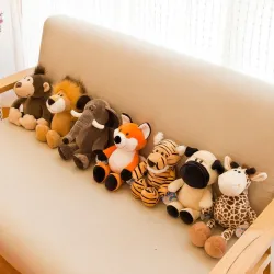 Knuffels in de vorm van een dier - olifant / tijger / vos / wasbeer / aapKnuffels