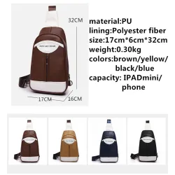 Fashionable backpack - leather crossbody bag