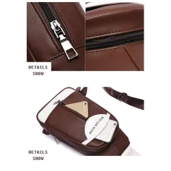 Modieuze rugzak - leren crossbody tasTassen