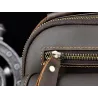 Leren schouder- / crossbodytas - met ritsen / vakjesTassen