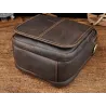 Skórzana torba na ramię / crossbody - z zamkami / kieszeniamiTorebki