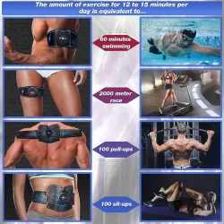 Bauch- / Armmuskeltrainingsgürtel - EMS ABS-Trainer - Heimfitness