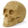 Golden skull - resin statue - Halloween decoration