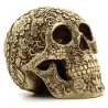 Schedelbeeld - met floraal snijwerk - Halloween versieringHalloween & feest