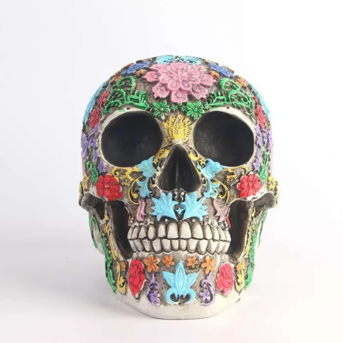 Retro skull decor - halloween -trick a treat