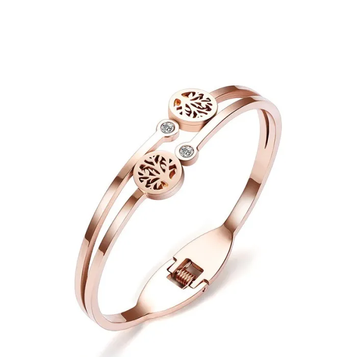 Elegante armband - met kristallen / levensboom patroonArmbanden