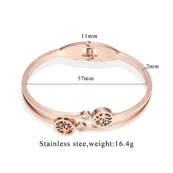 Elegante armband - met kristallen / levensboom patroonArmbanden