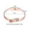 PulseraStainless steel - cuff bracelet - with crystal decoration
