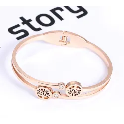 Elegante armband - met kristallen / levensboom patroonArmbanden