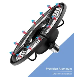 Lampa LED do wzrostu roślin - panel świetlny - pełne spektrum - E27 / E26 - 100W - 200W - 300W - 400WLampa Wzrostu