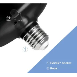Lampa LED do wzrostu roślin - panel świetlny - pełne spektrum - E27 / E26 - 100W - 200W - 300W - 400WLampa Wzrostu