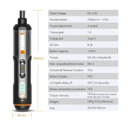Brocas & taladrosScrewdriver Set - electrical cordless - rechargeable 26 bit set