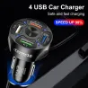 3 / 4 / 5 ports USB car phone charger - quick charge QC3.0