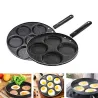Frying pan with 4 / 7 holes - non-stick - for eggs - pancakes