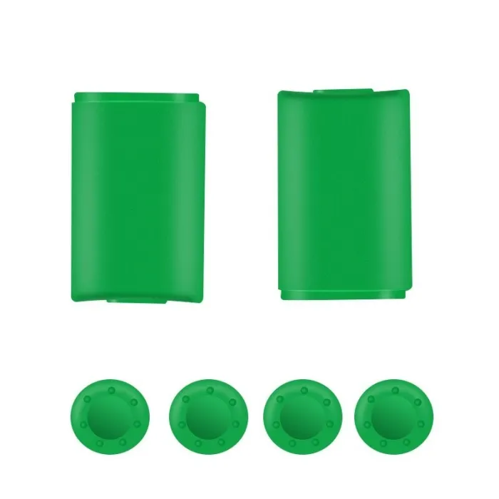 Batteribaksida - för Xbox 360-kontroller - med 4 silikonhöljeslock