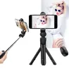 Trépied Selfie Stick 3 en 1 - Monopode extensible avec télécommande - Bluetooth