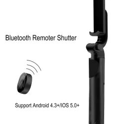 Trépied Selfie Stick 3 en 1 - Monopode extensible avec télécommande - Bluetooth
