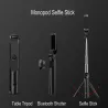 Trépied Selfie Stick 3 en 1 - Monopode extensible avec télécommande - Bluetooth