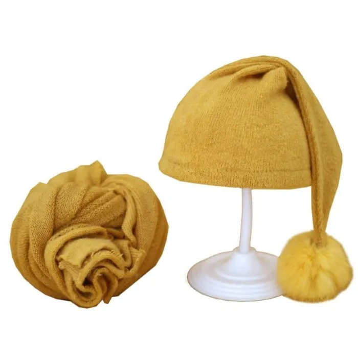 Cappello da notte per neonati - con fascia - accessori per la fotografia del bambino