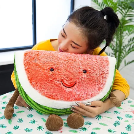 Vandmelon plyslegetøj - pude - 28cm & 40cm