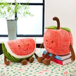 Vandmelon plyslegetøj - pude - 28cm & 40cm