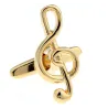 Manschettknappar för musiknoter - rostfritt stål - guld / silver