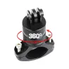 Morsetto in alluminio per manubrio bicicletta / moto - supporto - per GoPro Hero / Xiaomi