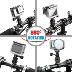 Fiets- / motorstuur aluminium klem - houder - voor GoPro Hero / XiaomiBevestigingen