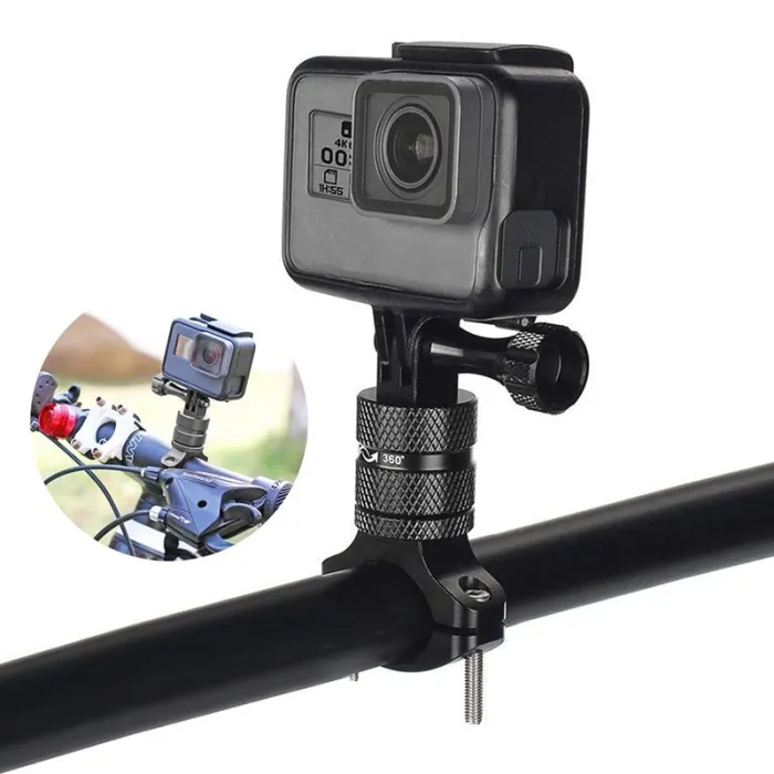 Bicycle / motorcycle handlebar aluminum clamp - holder - for GoPro Hero / Xiaomi