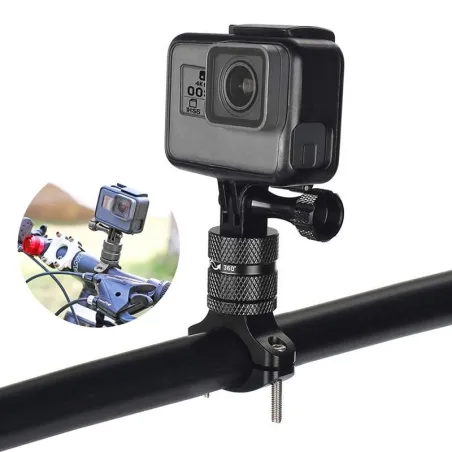 Bicycle / motorcycle handlebar aluminum clamp - holder - for GoPro Hero / Xiaomi