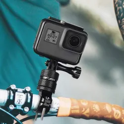 Bicycle / motorcycle handlebar aluminum clamp - holder - for GoPro Hero / Xiaomi