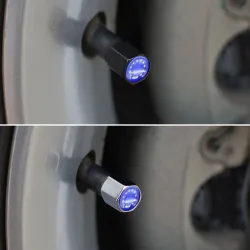 Bouchons de valve de voiture - antivol - Emblème UE - 5 pièces