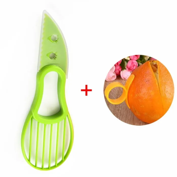 3 in 1 - dunschiller / snijmachine / pulpafscheider / mes - voor avocado / fruit / groentenKeuken