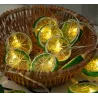 Fruits slices shaped string light - battery powered / USB - lemon / lime / orange