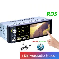 Radio samochodowe - 1 Din - RDS - mikrofon - USB - MP3 - MP5 - TF - ISO - Wbudowany odtwarzacz multimedialny