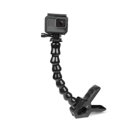 Elastyczny zacisk szczękowy - z elastyczną regulowanym wysięgnikiem - dla GoPro Hero 9 8 7 5 Sjcam Yi 4KUchwyty