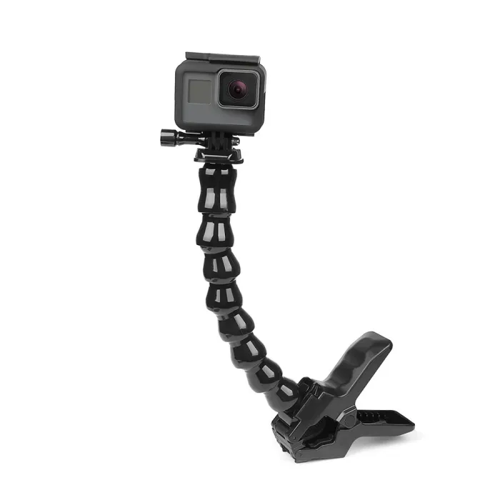 Support de serrage flexible Jaws - avec col de cygne réglable flexible - pour GoPro Hero - Sjcam Yi 4K