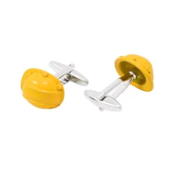 Yellow safety helmet - cufflinksCufflinks