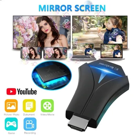 K12 - Clé TV - Adaptateur - Récepteur Wifi - Dongle HD - AirPlay MiraCast