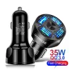 3 / 4 / 5 -portowa ładowarka samochodowa USB do telefonu - szybkie ładowanie QC3.0Akcesoria do wnętrz