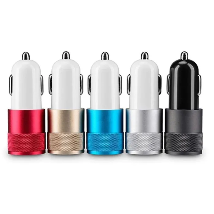 Universele telefoon autolader - dubbele USB - snel opladenInterieur accessoires