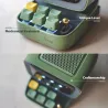Retro Bluetooth-luidspreker - pixelkunst - wekker - LED-display - spelbord - DJ-mixerBluetooth Luidsprekers