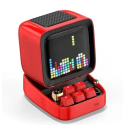 Retro Bluetooth-luidspreker - pixelkunst - wekker - LED-display - spelbord - DJ-mixerBluetooth Luidsprekers