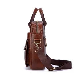 Leather shoulder / crossbody bag - large capacity