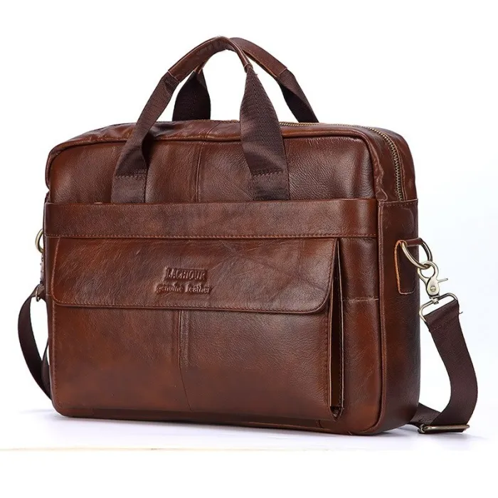 Leather shoulder / crossbody bag - large capacity