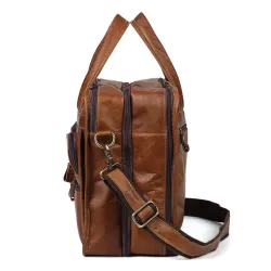Sac bandoulière / bandoulière en cuir véritable - grande capacité